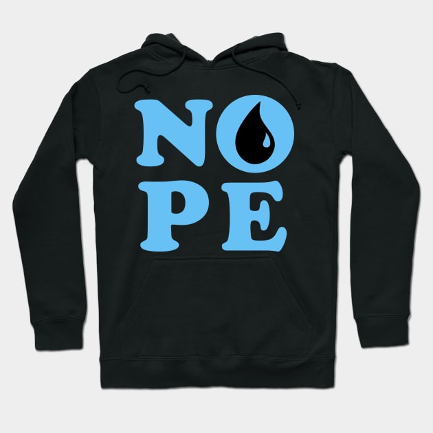 Magic The Gathering Blue Nope Hoodie by HiLoDesigns